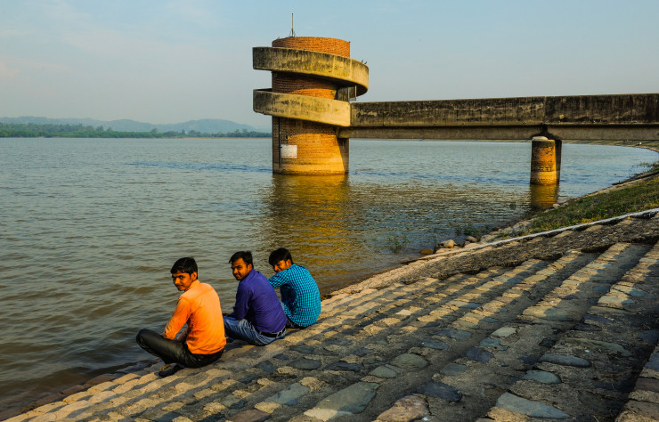 Chandigarh est construit au bord du lac Sukhna.