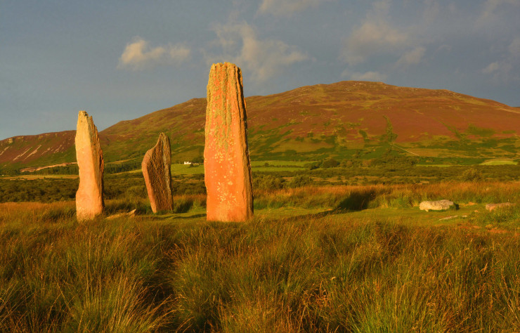 Pierres levées préhistoriques sur l’île d’Arran.