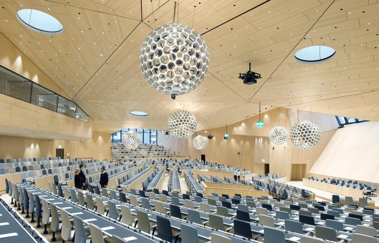 La salle de conférence de l’OMPI (2014) à Genève.