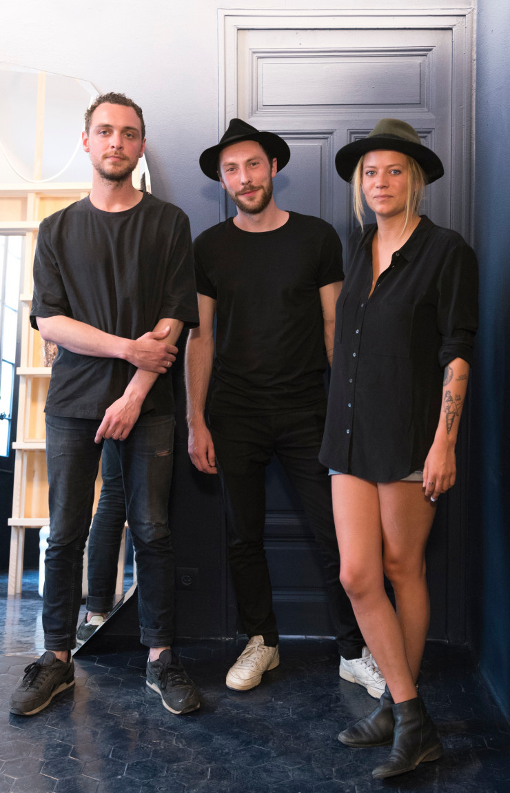 Adrien Gadet, Benjamin Lina et Louise Naegelen, les trois membres du Studio Quetzal.