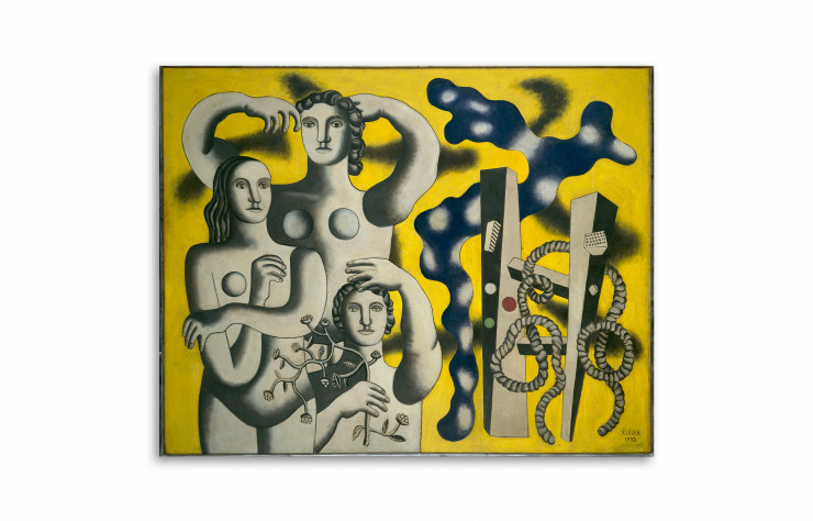 « Composition aux trois figures » de Fernand Léger. Paris, Centre Pompidou.