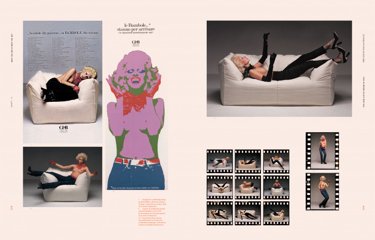Extrait du livre « The long life of design in Italy » présentant la publicité controversée du Bambole.