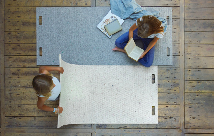 l.b.07, des tapis qui peuvent aussi faire office de cloins ou de panneaux isolants.