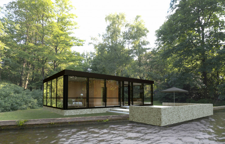 La Modular Glass House dessinée par l’agence Philip Johnson – Alan Ritchie Architects.