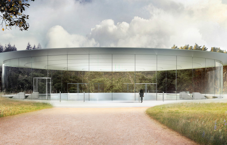 Le Steve Jobs Theater accueille désormais les keynotes d’Apple sur son nouveau campus.