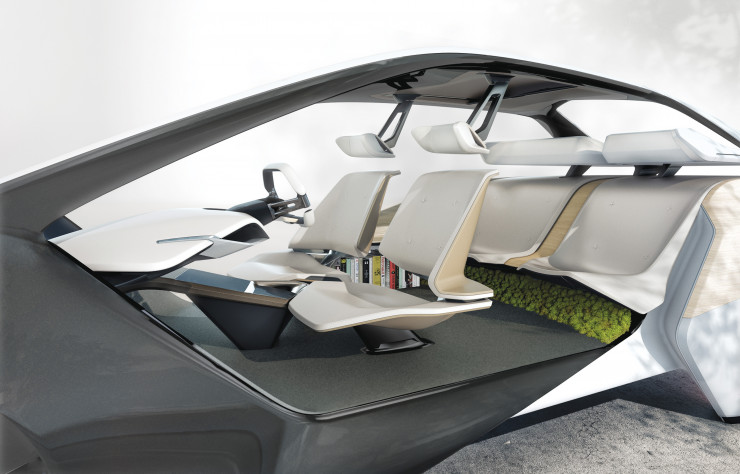 L’ergonomie est poussée à son maximum dans l’habitacle du « BMW i Inside Future ».