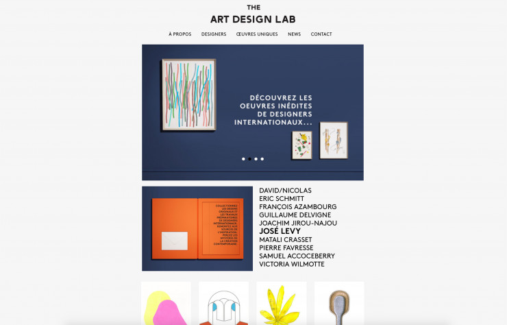 The Art + Design Lab ne propose que des œuvres originales et uniques de designers.