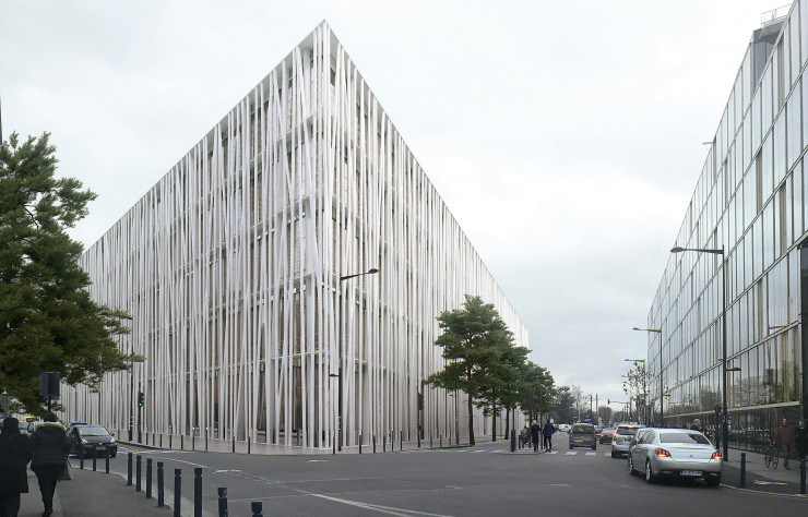 Le bâtiment sera implanté dans la ZAC du Canal Porte d’Aubervilliers qui comprend déjà le nouveau siège de Veolia.