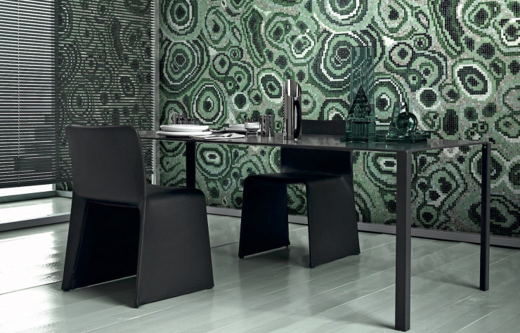 Mosaïque New Malachite Green du designer australien Greg Natale (Bisazza).
