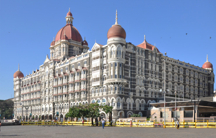 Le Taj Mahal Palace de Bombay, achevé en 1903.