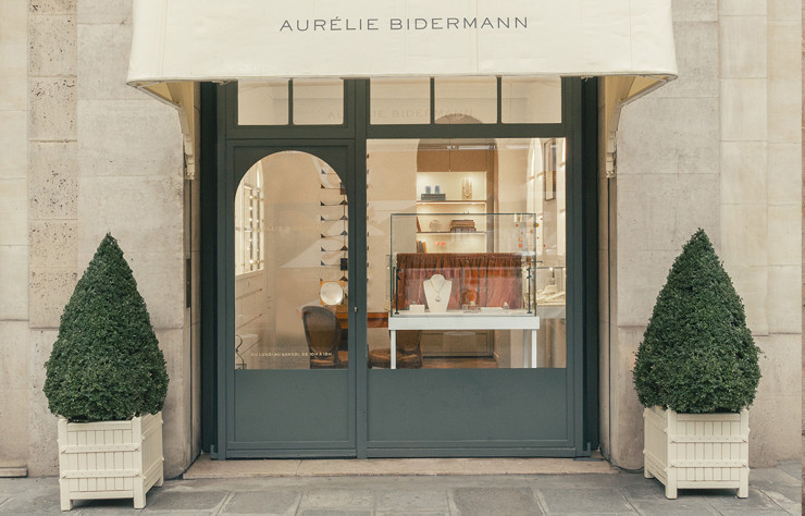 La boutique Aurélie Bidermann, rue Royale (Ier), imaginée par l’architecte comme « une ancienne demeure française ».