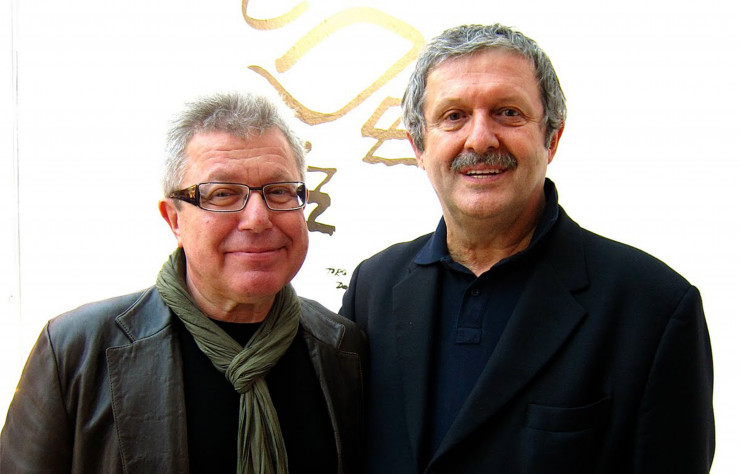 L’architecte Daniel Libeskind avec Paolo Moroni.