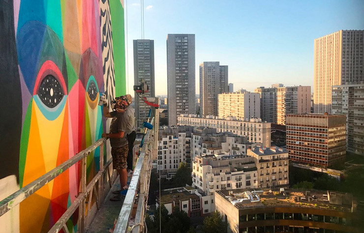 « New Mona Lisa », ajoutée en 2017 au parcours street-art du XIIIe arrondissement.