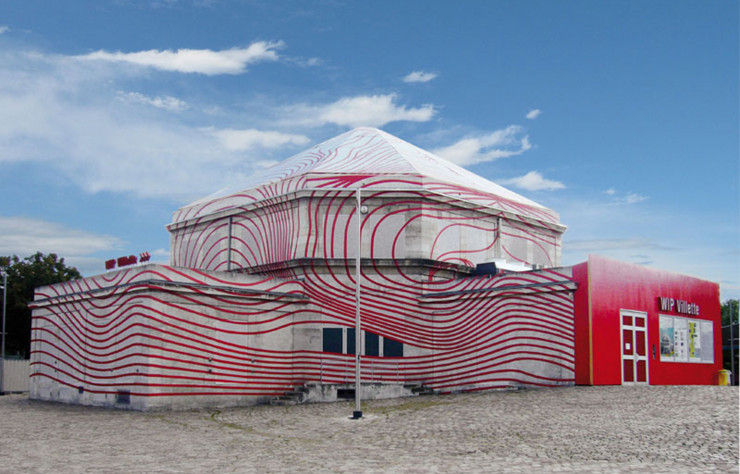 Pavillon du parc de la Villette rhabillé par Rudi Baur.