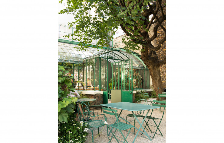 Le café du Musée de la vie romantique et sa terrasse ombragée.