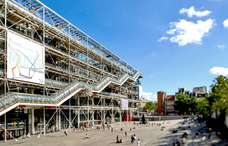 Le Centre Pompidou à Paris (Piano & Rogers).
