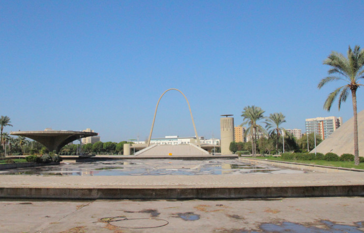 Les quinze structures créées par l’architecte de Brasilia pour la Foire internationale Rashid Karameh à Tripoli adoptent une grande variété de formes.