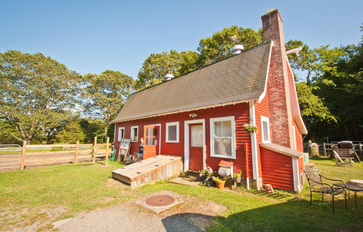 Une ferme des plus traditionnelles, près de Newport, dans l’état de Rhode Island aux Etats-Unis.