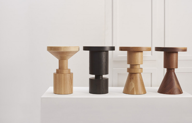 Tabourets « Wooden Chess ».