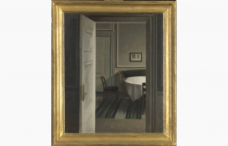 « Intérieur, Strandgade 30 » de Vilhelm Hammershøi (1904), le tableau prêté par le musée d’Orsayau au MuMa du Havre à l’occasion de l’exposition de la photographe Trine Sondergaard.