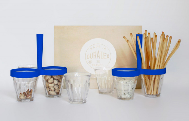 Pour Designer Box, 5.5 DesignStudio signe le verre Duralex le Picardie, parfait pour l’apéro.