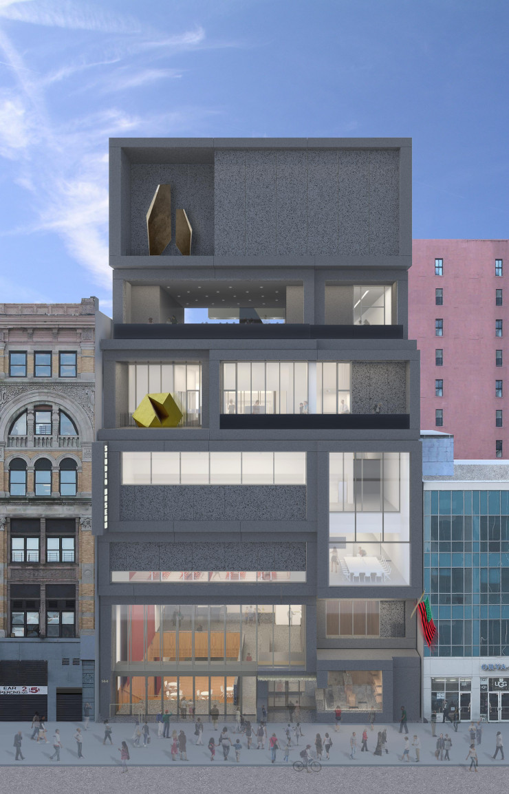 Image de synthèse du Studio Museum à Harlem, New York.