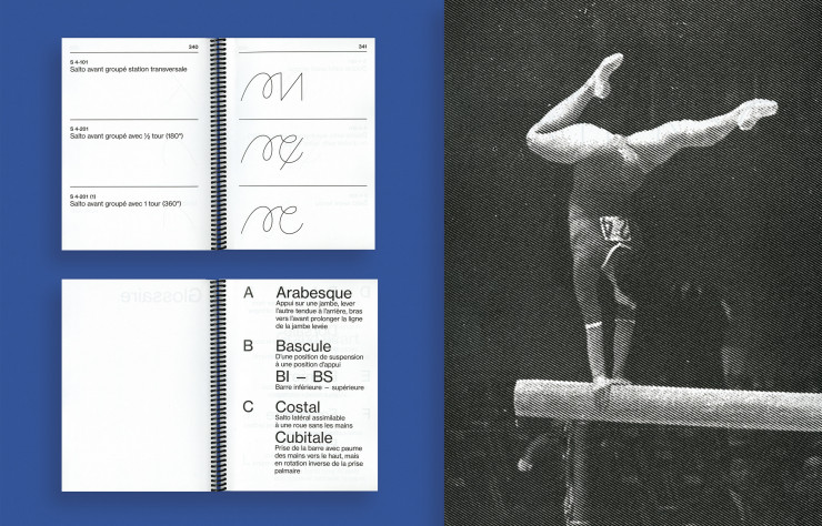 Camille Trimardeau explore les symboles représentant les acrobaties de la gymnastique artistique féminine à travers de nouveaux outils interactifs.