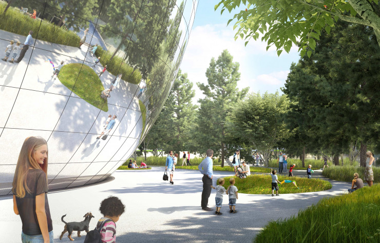 Construit en lieu et place d’un parking à vélo, le Depot s’inscrira dans un nouvel aménagement paysagé du Museumpark.