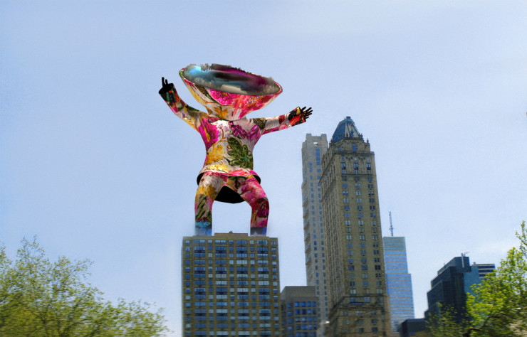 L’œuvre créé par le sculpteur et chorégraphe Nick Cave prend vie dans sa ville de Chicago grâce à la réalité augmentée.