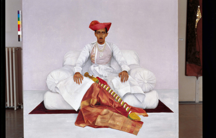 Le maharadjah vu en grand apparat, par le portraitiste mondain Bernard Boutet de Monvel.