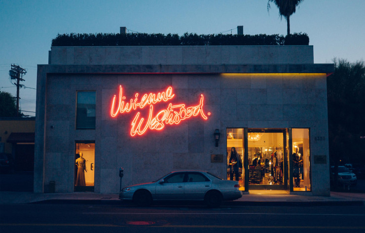 La boutique Vivienne Westwood sur Melrose Avenue.