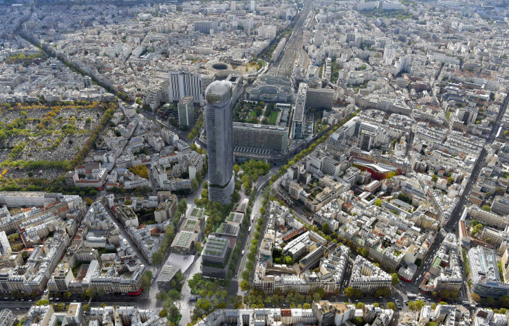 Vue aérienne du futur quartier Montparnasse.