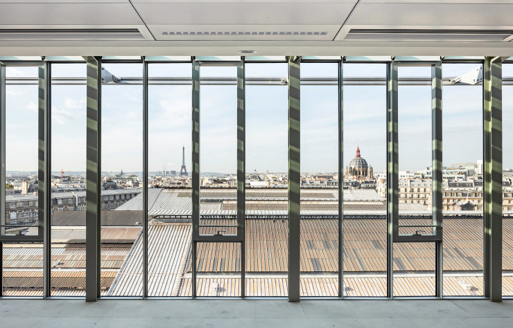 Dès le cinquième étage, Grand Central Saint-Lazare profite d’une vue exceptionnelle sur la capitale.