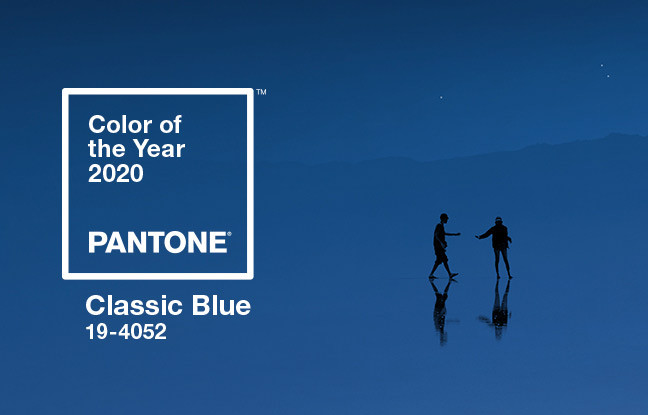 La teinte 19-4052 Classic Blue, choisie par Pantone pour être la couleur de l’année 2020.