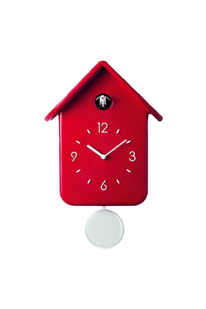 Horloge à coucou QQ en plastique, design Ora-ïto, 99 €. Fratelli Guzzini.