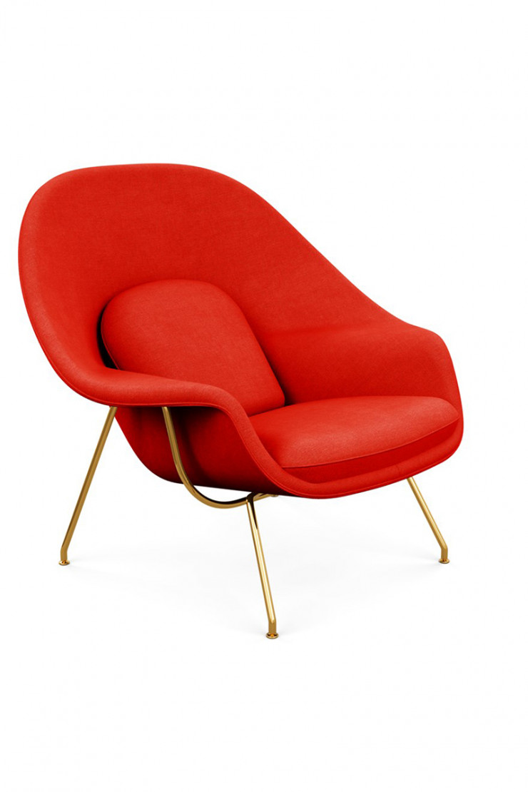 La Womb Chair (1948), encore commercialisée aujourd’hui par Knoll, est déclinée en de multiples coloris.