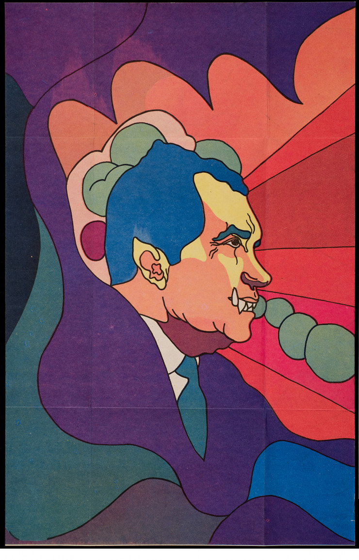 Alfredo Rostgaard, « Nixon » , OSPAAAL,1972, offset.