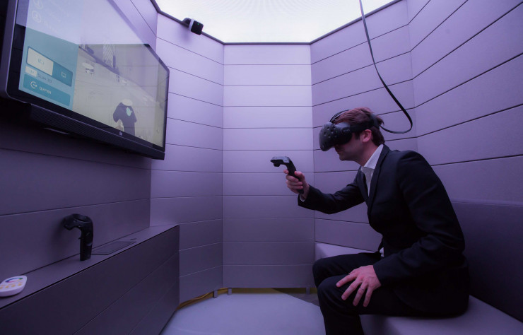 La réalité virtuelle, un des outils choisis par Ramy Fischler pour se projeter dans l’habitat du futur.