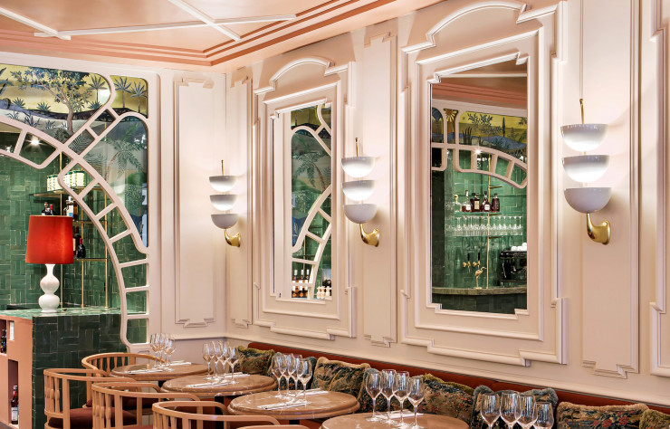 A quelques pas de la place de la Madeleine, le Studio Friedmann & Versace signe le décor du restaurant argentin Ferona.