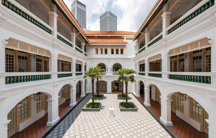La rénovation du Raffles Singapore a préservé le caractère emblématique de ce palace inauguré à Singapour en 1887.
