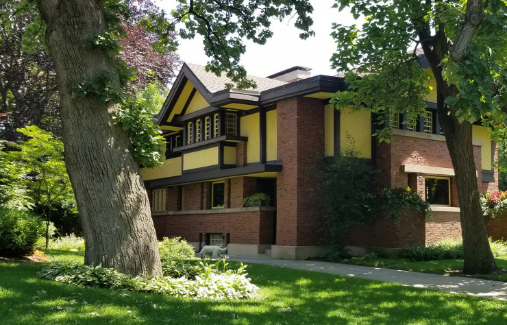 Maison et studio de l’architecte situé à Oak Park, dans la banlieue de Chicago.