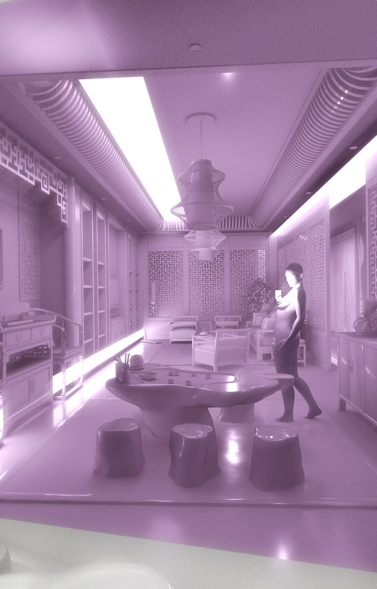 L’intérieur de Kylie Jenner imaginé par Octave Perrault, architecte basé à Paris et cofondateur du collectif Åyr.