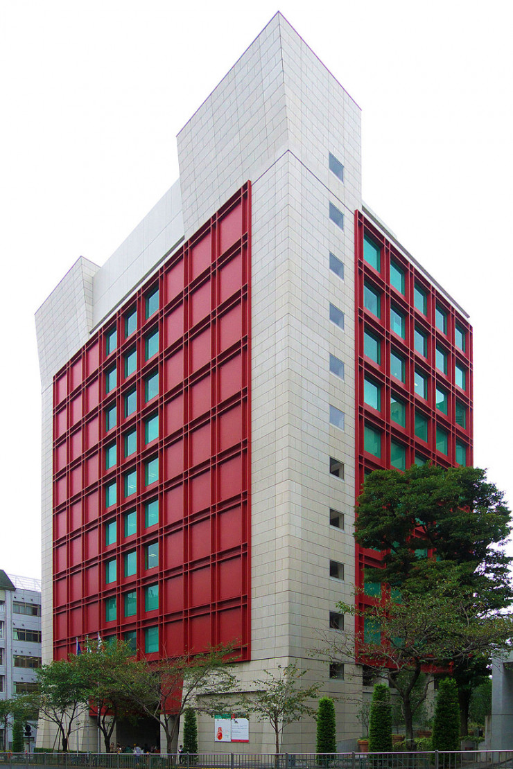 L’Institut de culture italienne de Tokyo (2005) est l’un des plus grands projets signés Gae Aulenti.