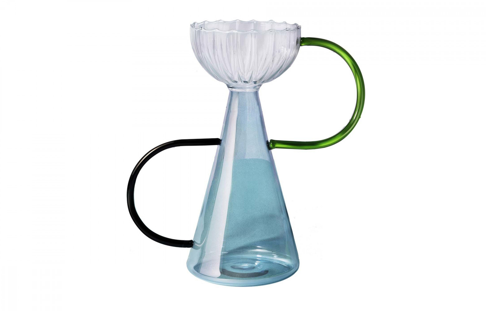 Vase Arabesque en verre, 525 €. Serena Confalonieri.