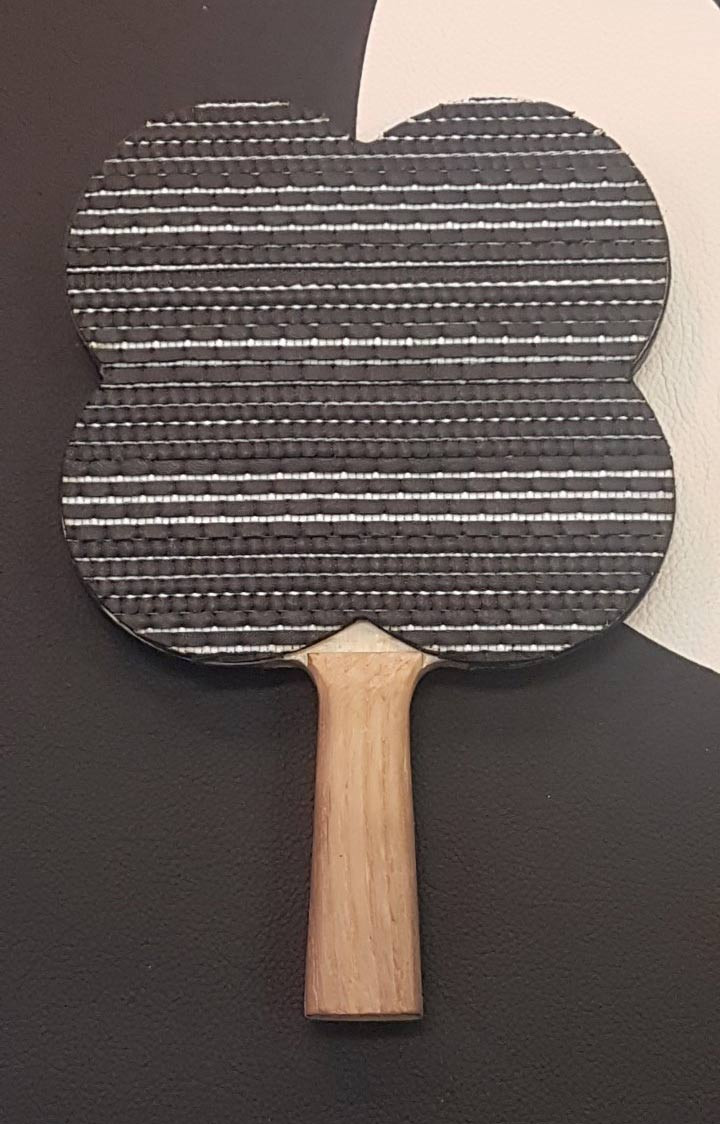 Raquette de ping-pong de Charles Schambourg.