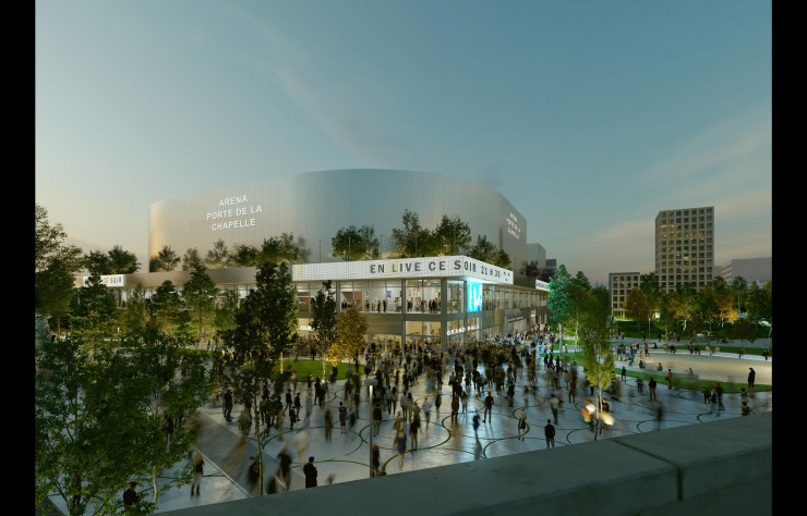 Outre les compétitions sportives des Jo 2024, l’Arena Porte de la Chapelle proposera aussi des spectacles et congrès.