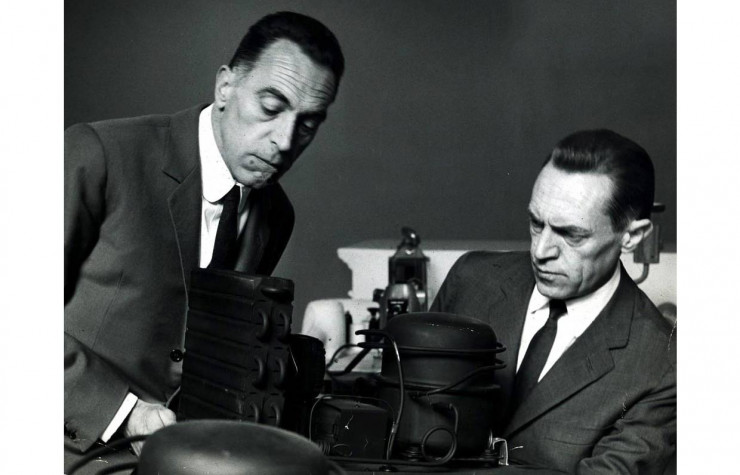 Achille et Pier Giacomo Castiglioni au début des années 1960.