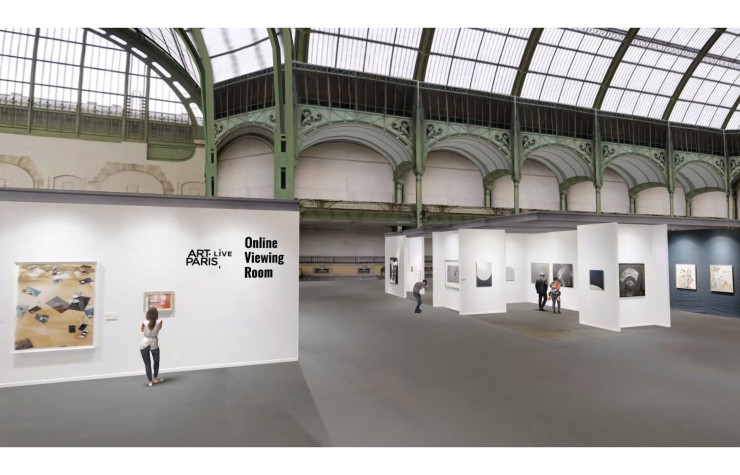 En 2020, Art Paris devient une foire virtuelle grâce à un travail de modélisation, mais toujours au Grand-Palais !