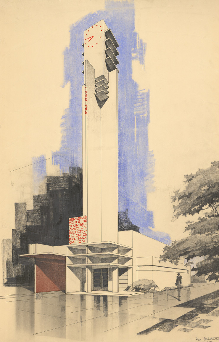 Pavillon des renseignements et du tourisme à l’Exposition internationale des arts décoratifs et industriels modernes, Paris (1925), de Robert Mallet-Stevens.