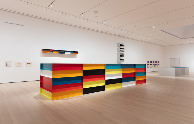 Vue de l’exposition « Judd » actuellement présentée au MoMA.